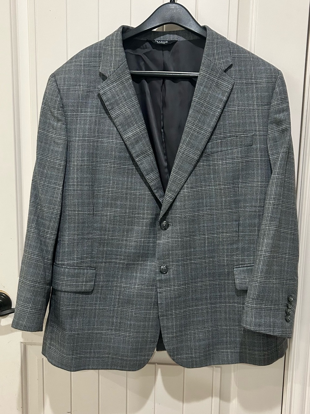 Jos. A. Bank Gray Glen Plaid 100% Wool Sport Coat